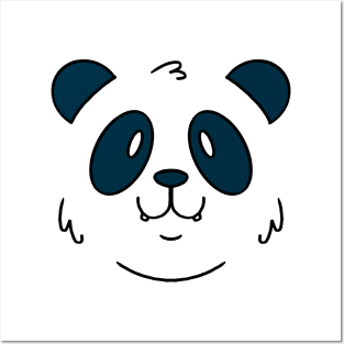 save panda face for kids and girls gift Posters and Art